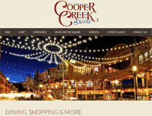 Tablet Screenshot of coopercreeksquare.com
